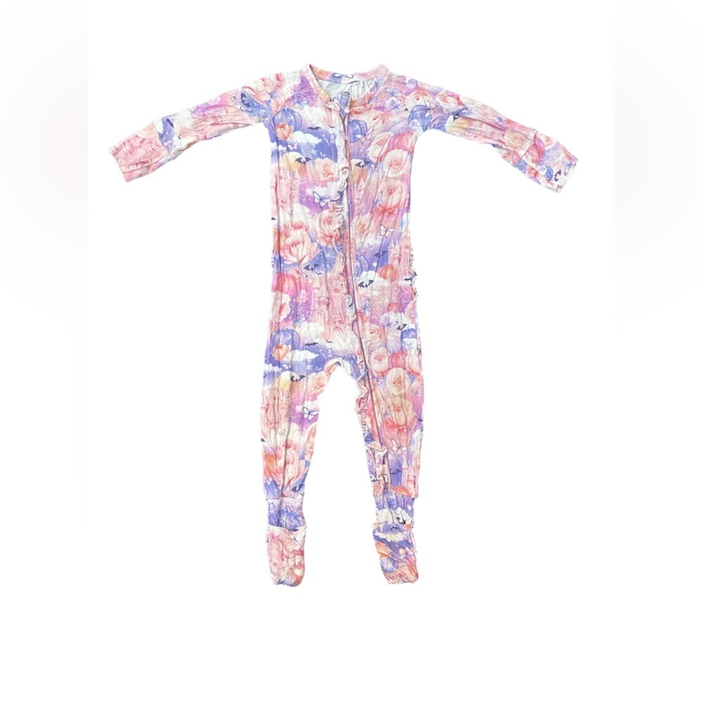 Floral One Piece Kids Footie